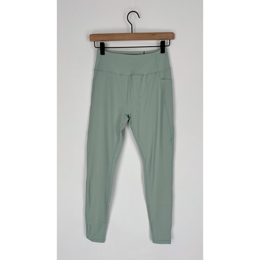 RawGear BM2001 High Rise Pocket Leggings Smoke Green Womens Size Large New